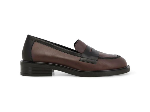 Melluso Mocassino Donna Bicolore in Pelle con Tacco Basso R45040-250169